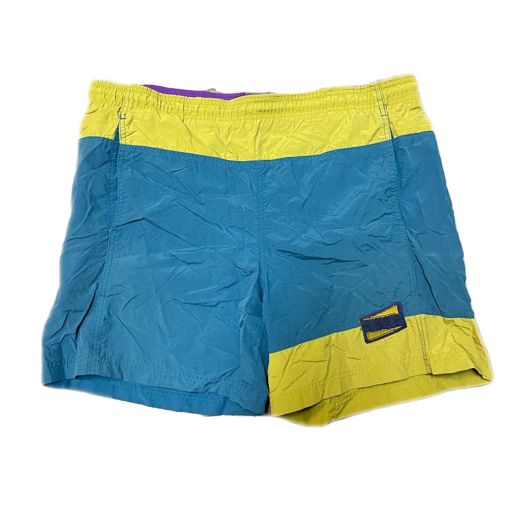 nike aqua gear trunks Men’s Size Large Blue Striped